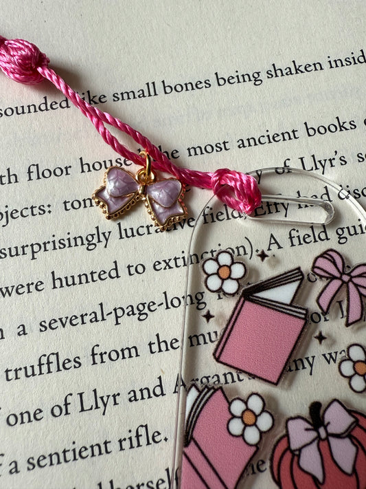 pink pumpkins bookmark