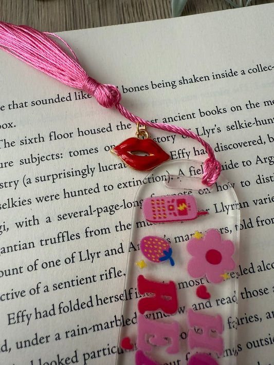 hot girls read bookmark