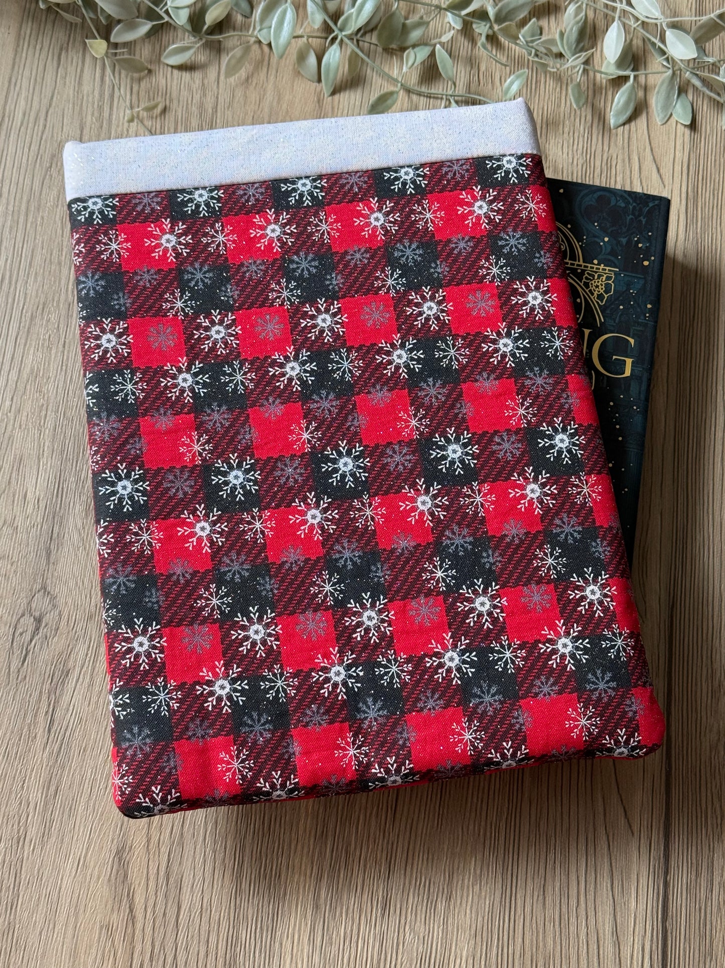 falling snowflakes book sleeve