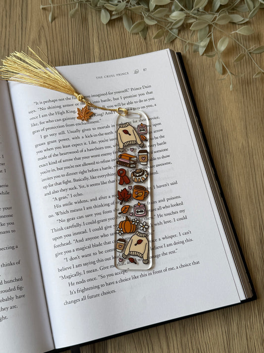 sweater weather vibes bookmark