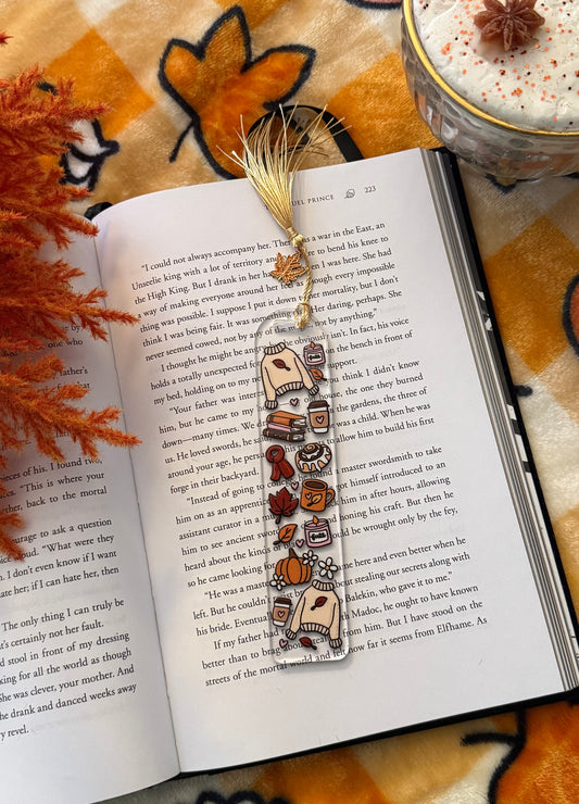 sweater weather vibes bookmark