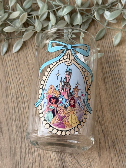 princess castle glass cup