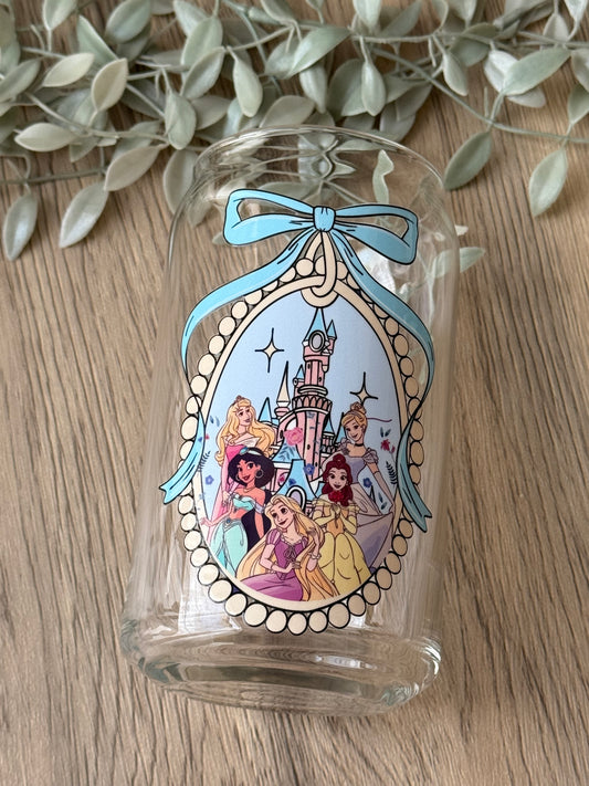 princess castle glass cup