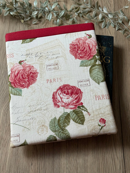 paris roses book sleeve
