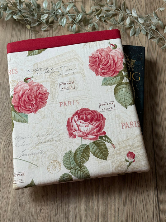 paris roses book sleeve
