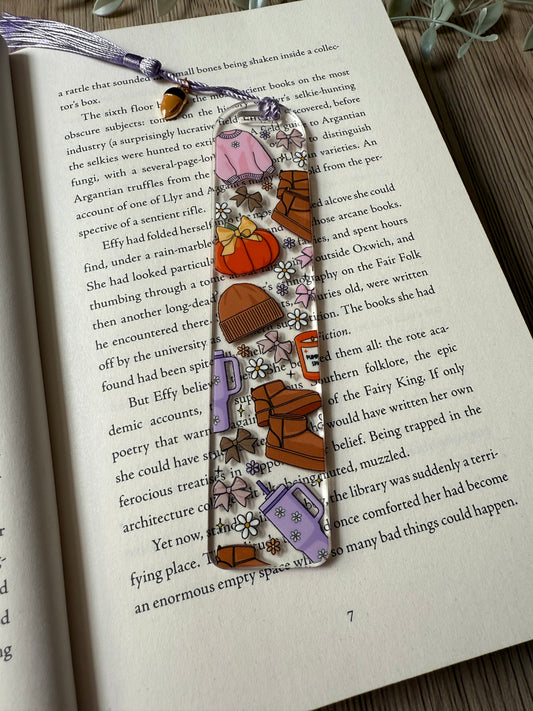 fall things bookmark