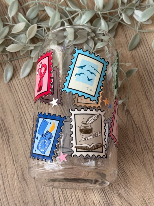 the era stamps glass cup