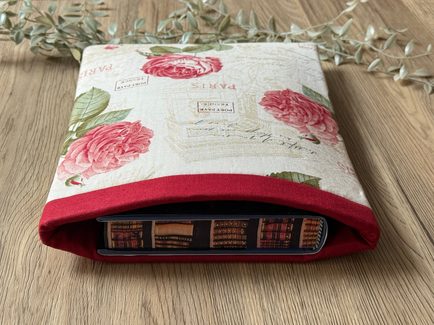paris roses book sleeve