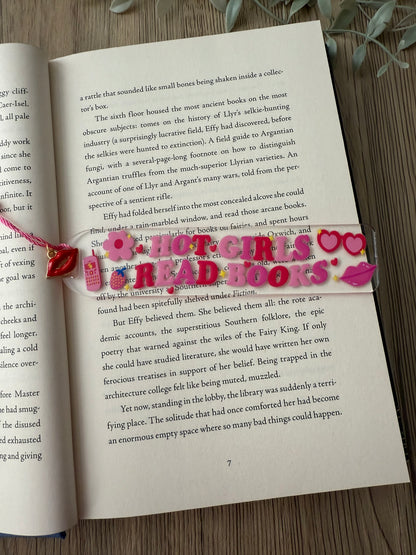 hot girls read bookmark