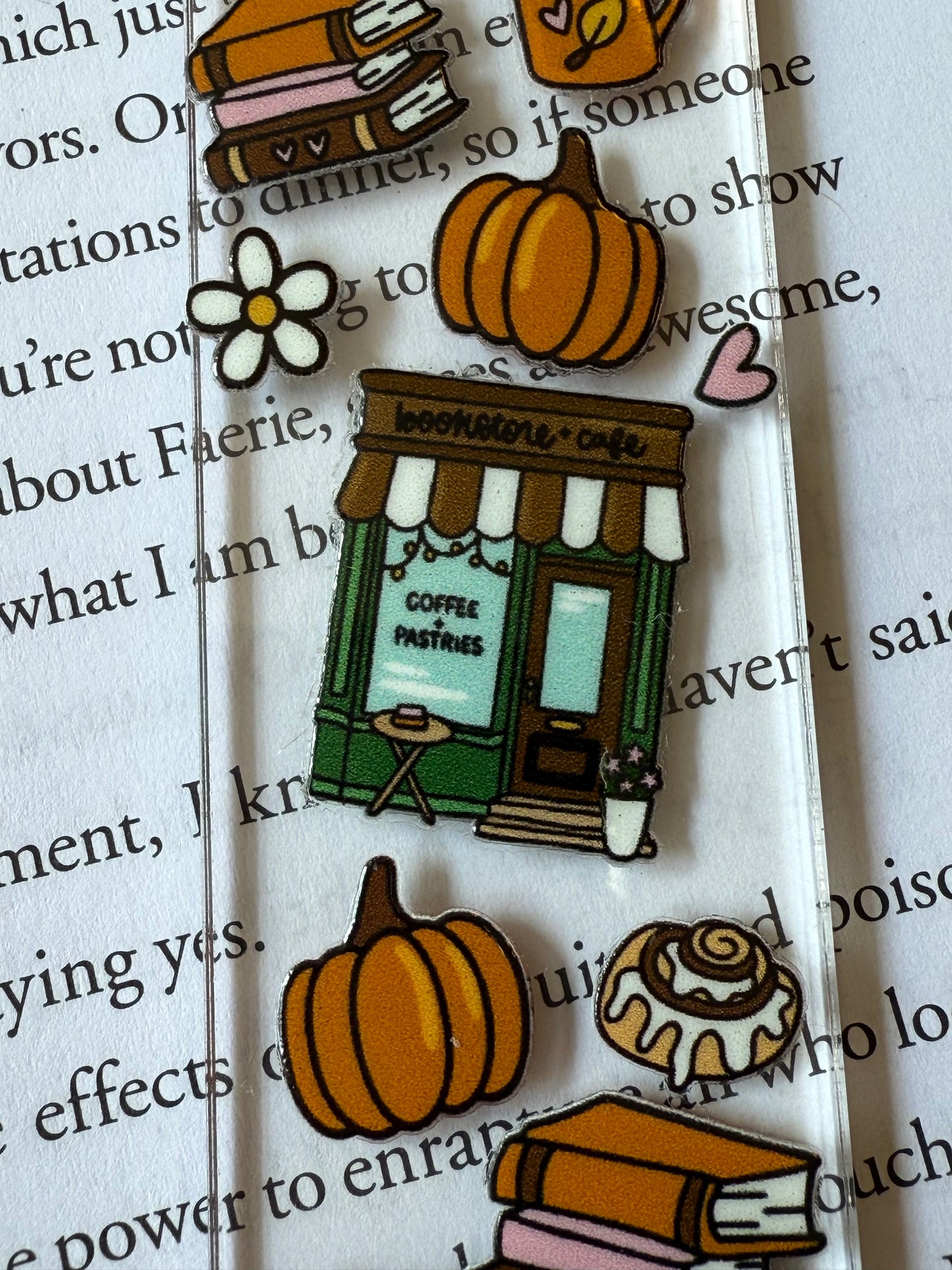 a bookish fall bookmark