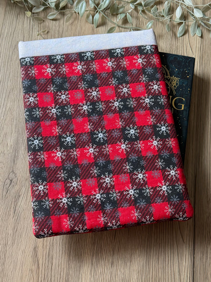 falling snowflakes book sleeve