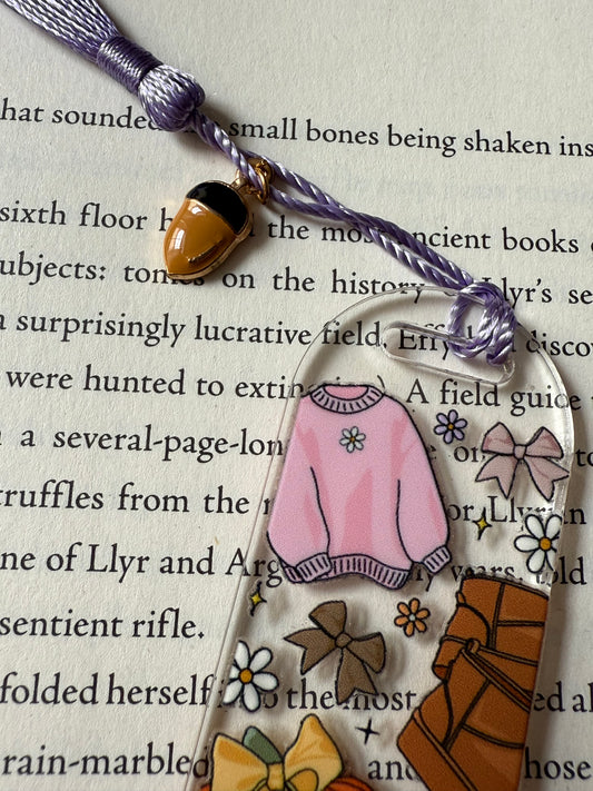 fall things bookmark