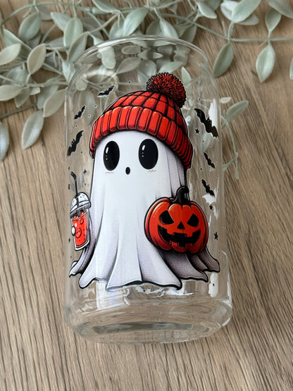 ghost coffee glass cup