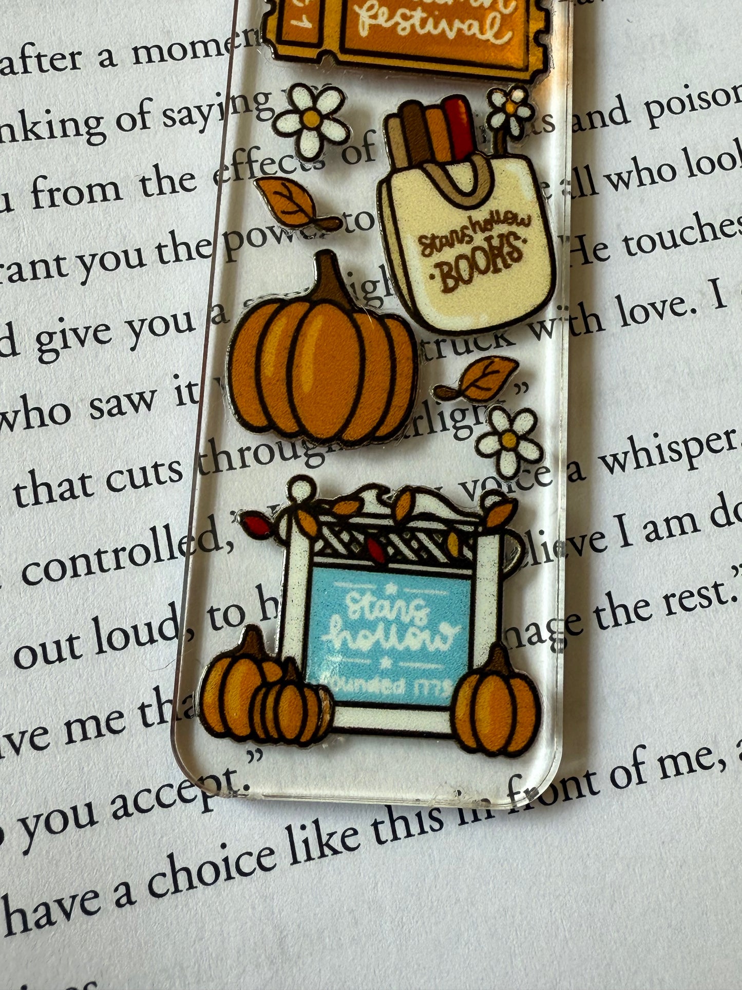 small town vibes bookmark