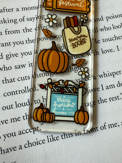 small town vibes bookmark