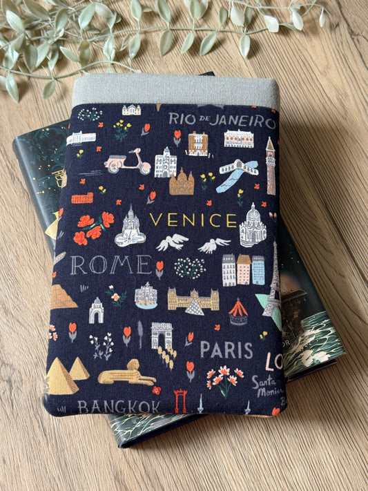 across the night globe book sleeve