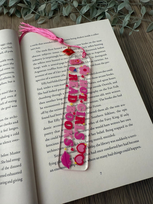 hot girls read bookmark
