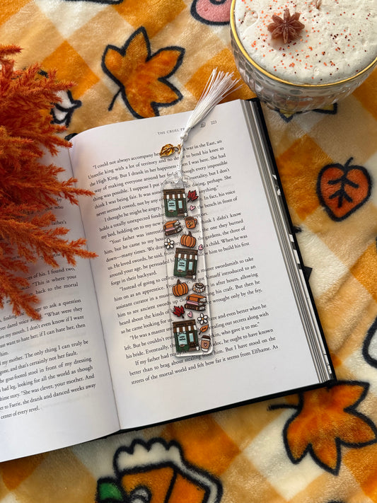 a bookish fall bookmark