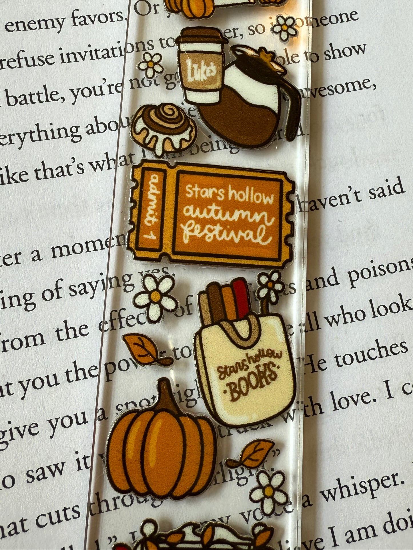 small town vibes bookmark