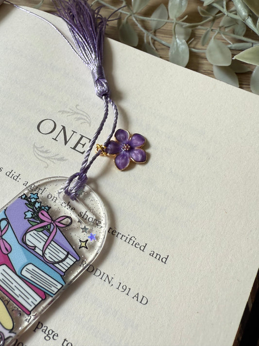 cottagecore tea time bookmark