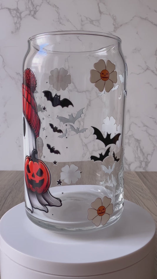 ghost coffee glass cup