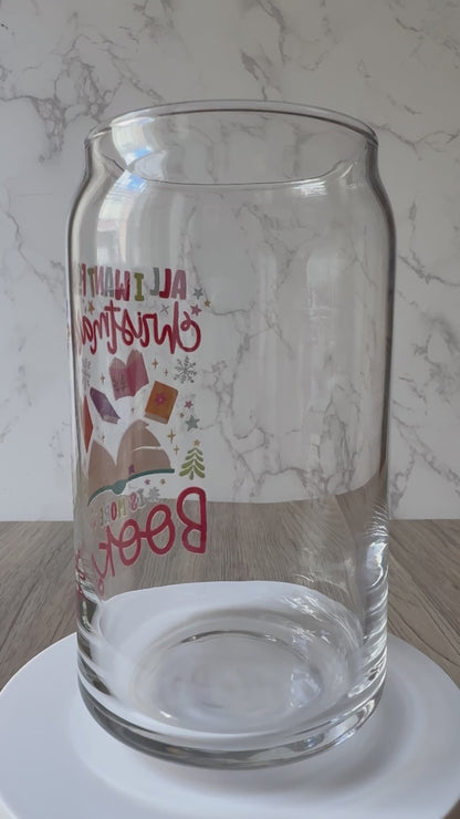 more books glass cup