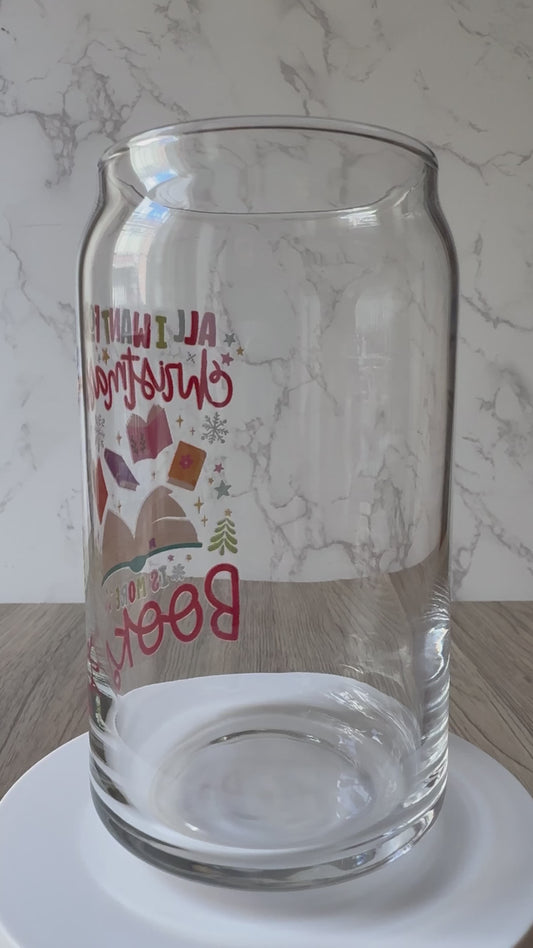 more books glass cup