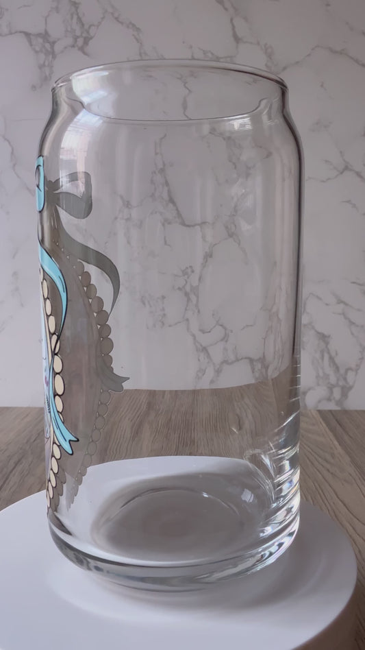 princess castle glass cup