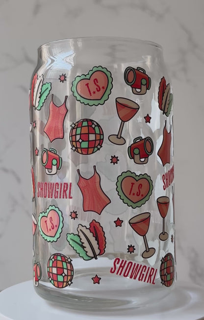 showgirl glass cup