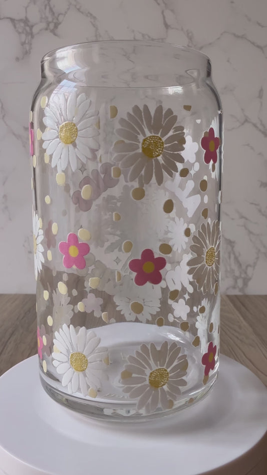 all oopsies no daisies glass cup