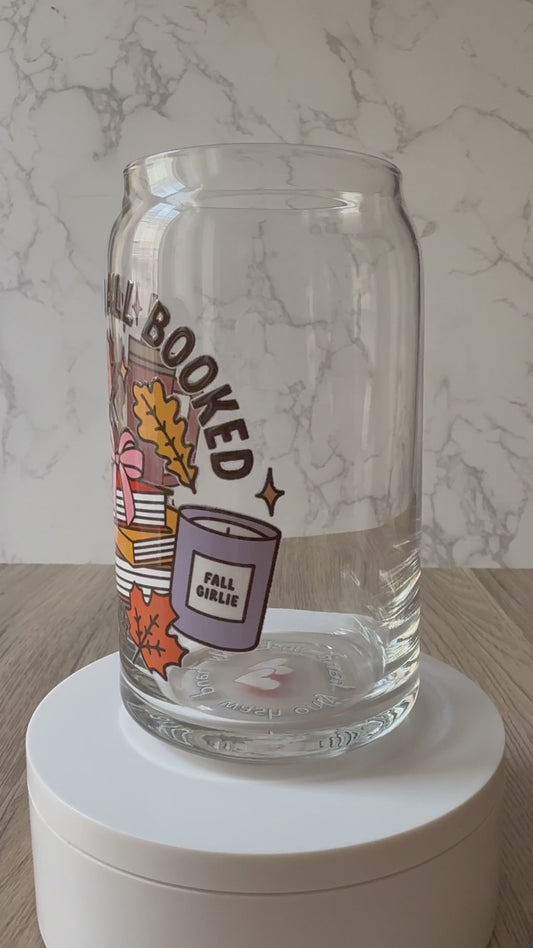 all booked glass cup